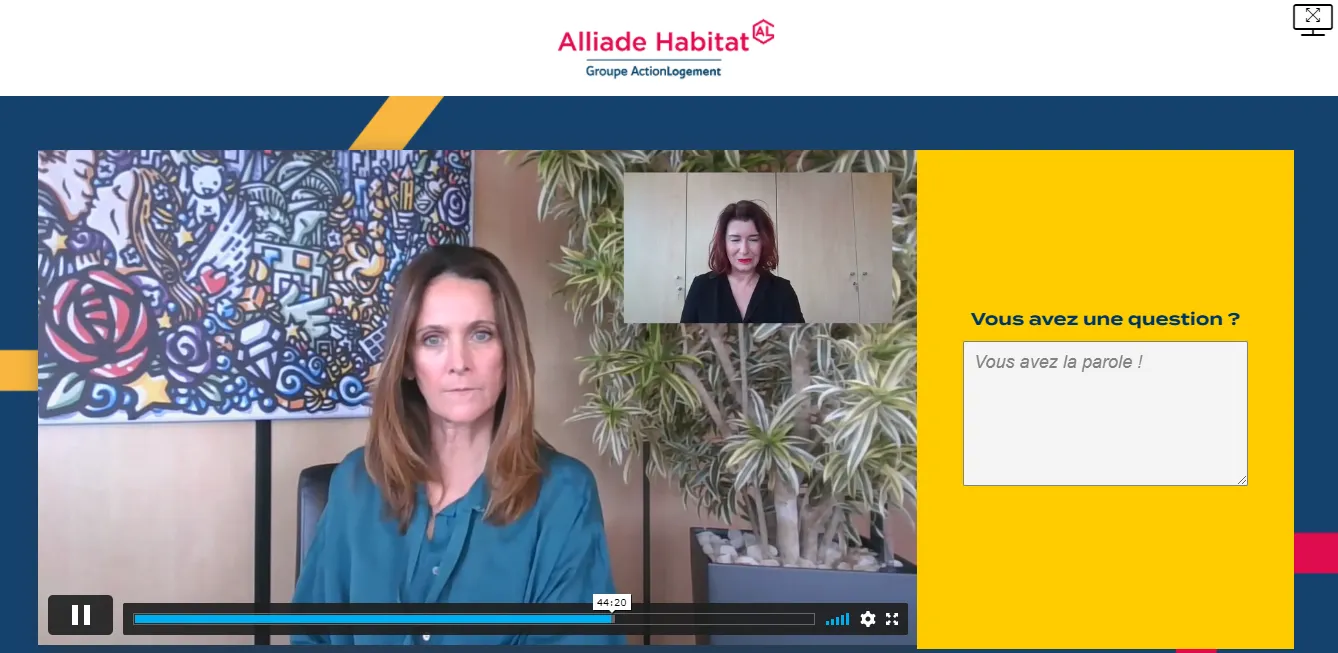 Alliade Habitat — duplex et Q&A en direct
