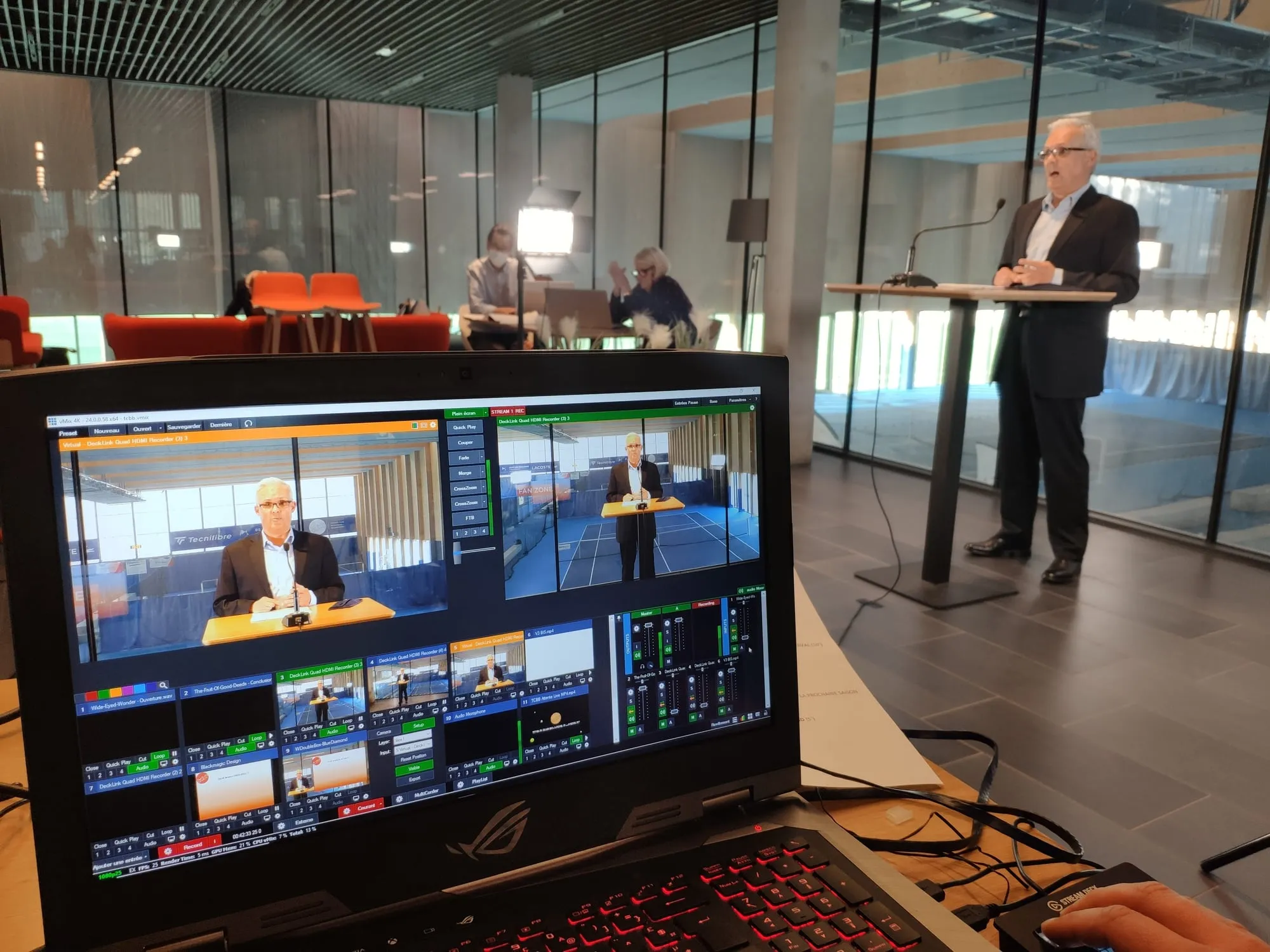 Régie multicaméra en direct