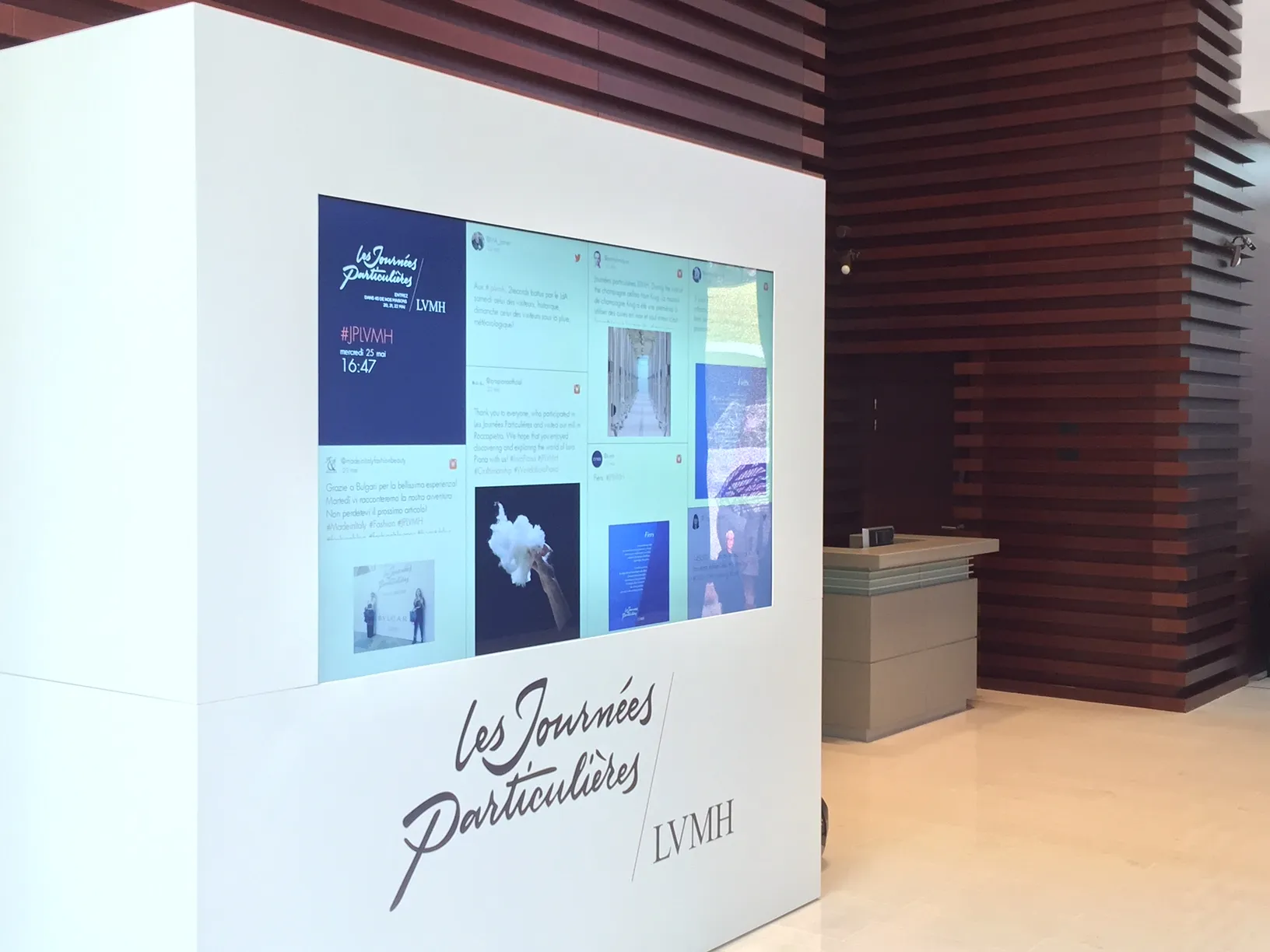 Social Wall — mosaïque de posts en direct