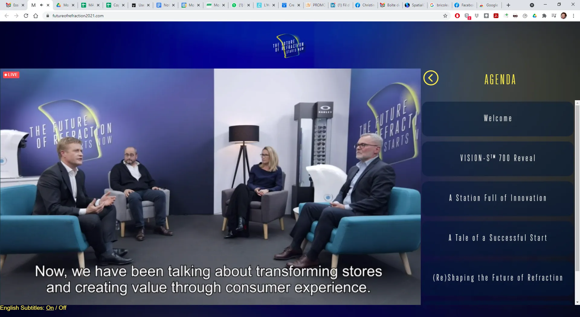 The Future of Refraction — plateau live + agenda